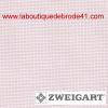 Toile a broder zweigart extra fine aida 8 pts 3326 rose pale 4115