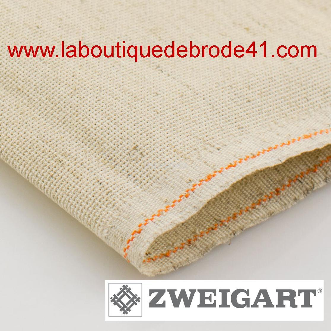 Toile a broder zweigart extra fine aida 8 pts 3427 rustico 54