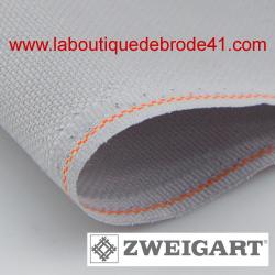 Toile à Broder Zweigart Fein Aïda 7 3793 Gris Argent 705