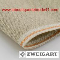 Toile à Broder Zweigart Fein Aïda 7 Pts 3419 de Lin naturel Irisé 11