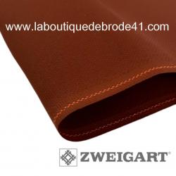 Toile à Broder Zweigart Fein Aïda 7 Pts 3793 Acajou 9010