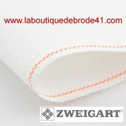 Toile à Broder Zweigart Fein Aïda 7 Pts 3793  Blanc Irisé 11