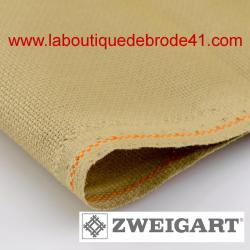 Toile à Broder Zweigart Fein Aïda 7 Pts 3793 Marron 300