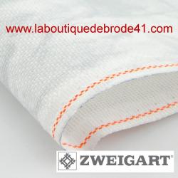 Toile à Broder Zweigart Fein Aïda 7 Pts Vintage 3793 Marbré Gris 7139