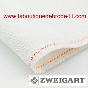 Etamine Lugana 3835 10 Fils Blanc Irisé 11