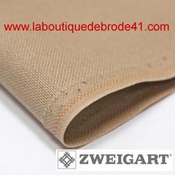 Toile a broder zweigart murano 3984 12 6 fils beige 306