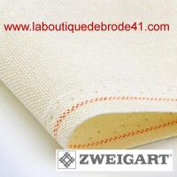 Toile a broder zweigart murano 3984 12 6 fils creme claire 99