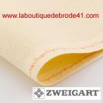 Toile a broder zweigart murano 3984 12 6 fils ivoire 264