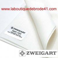 Toile a broder zweigart normandie 3441 18 fils blanc 100