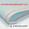 Toile Zweigart Aïda Star 5.4  Pts 3706 Bleu Irisé Opalescent 5169