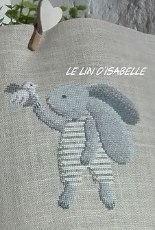 Toise lapin fille et garcon le lin d isabelle 1