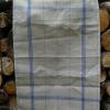 Torchon Lin Naturel à Rayures Bleues 82x55 cm