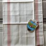 Torchon a broder bonn graziano rouge lilipoints