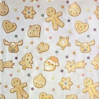 Torchon a broder cuisine cookies beige