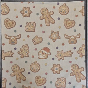 Torchon a broder cuisine cookies bicuits beige 1