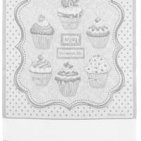 Torchon a broder cuisine cupcakes gris aida 7pts 220166 5