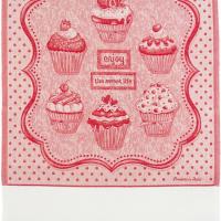 Torchon a broder cuisine cupcakes rouge aida 7pts 220166 1