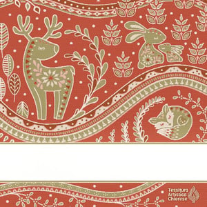 Torchon a broder cuisine incanto rouge et vert bande aida 5 8 pts