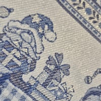 Torchon a broder cuisine nisser gnomes bleu lurex or 2