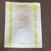 Torchon à broder Grand Mère Aïda Central 6 points couleur Ecru/Vert Anis