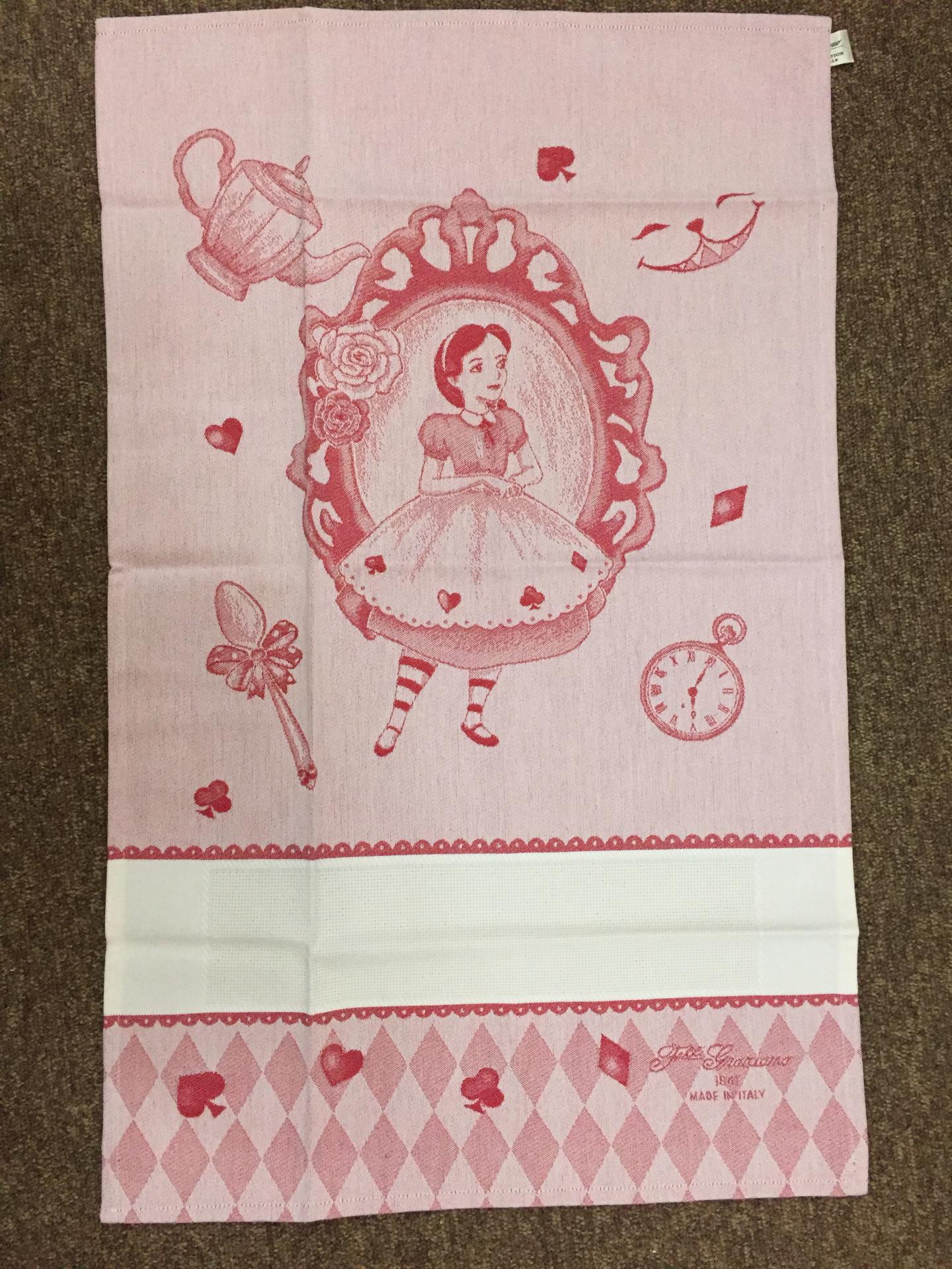Torchon alice rouge