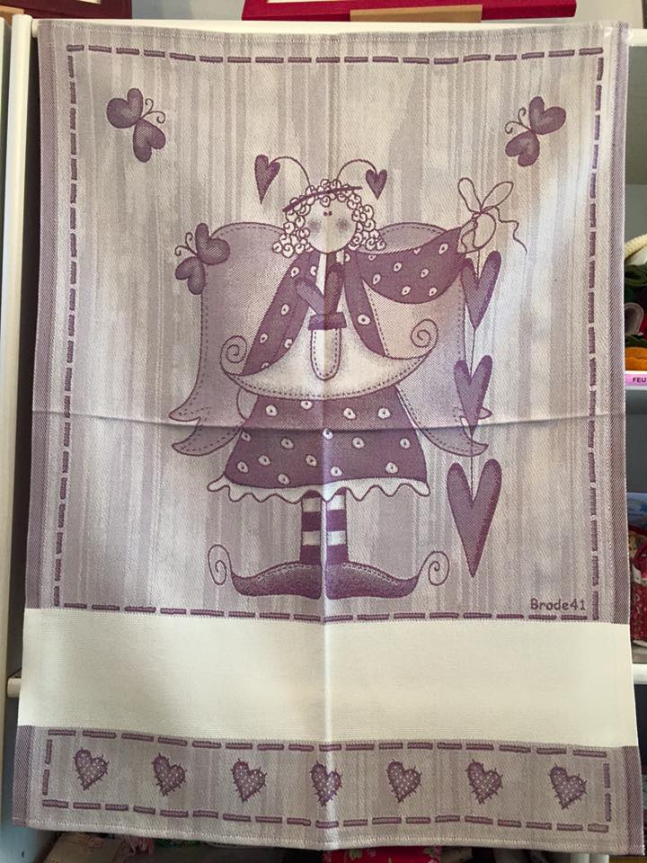 Torchon brode41 violet