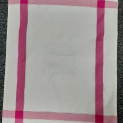 Torchon à broder Grand Mère Aïda Central  6 points couleur  Ecru/Fuschia