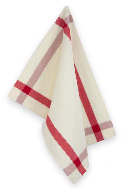 Torchon grand mere rouge