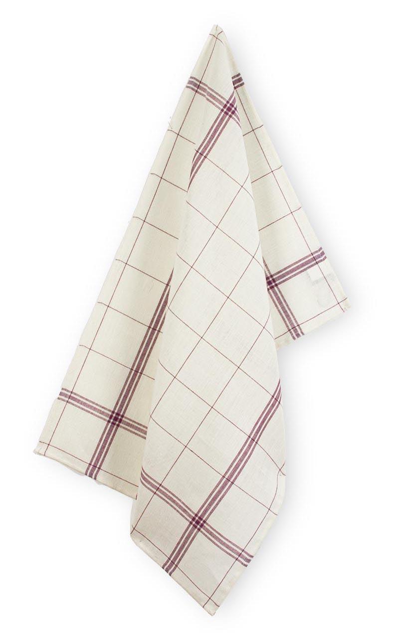 Torchon montmartre blanchi parme