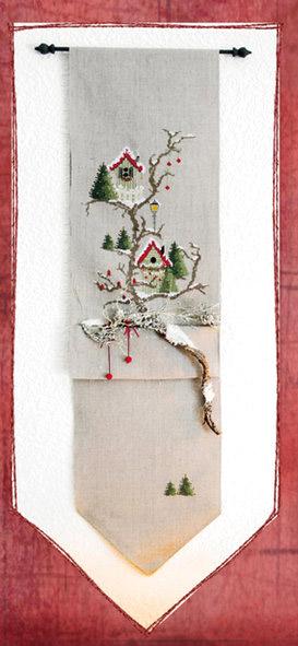 Vogelhauschen im weihnachtskleid nichoir en robe de noel 1042w ub design