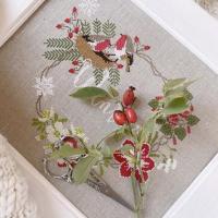 Winter garland madame chantilly fiche broderie