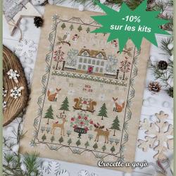Winter Sampler - Fiche ou Kit de Point de Croix - Crocette a gogò