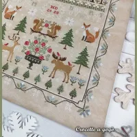 Winter sampler fiche de point de croix crocette a gogo 4