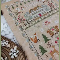 Winter sampler fiche de point de croix crocette a gogo 6