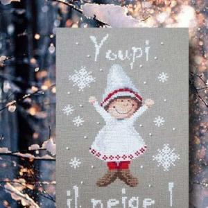 Youpi il neige 1009 au fil de martine