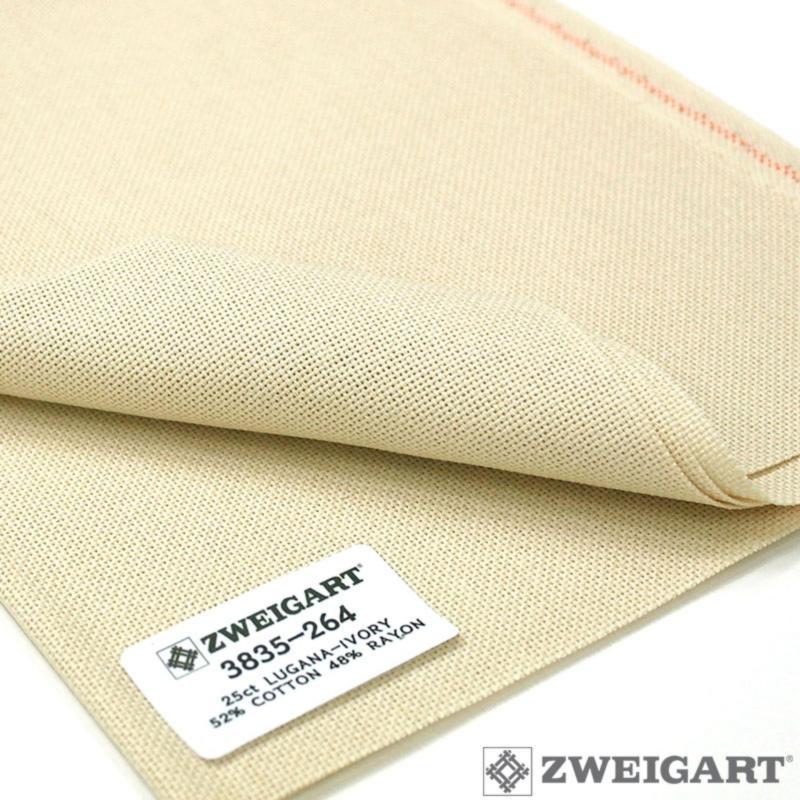 Zweigart lugana 3835 ivoire 264